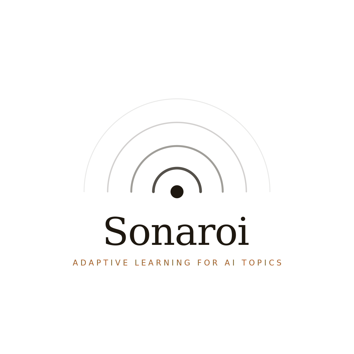 Sonaroi — adaptive learning for AI topics